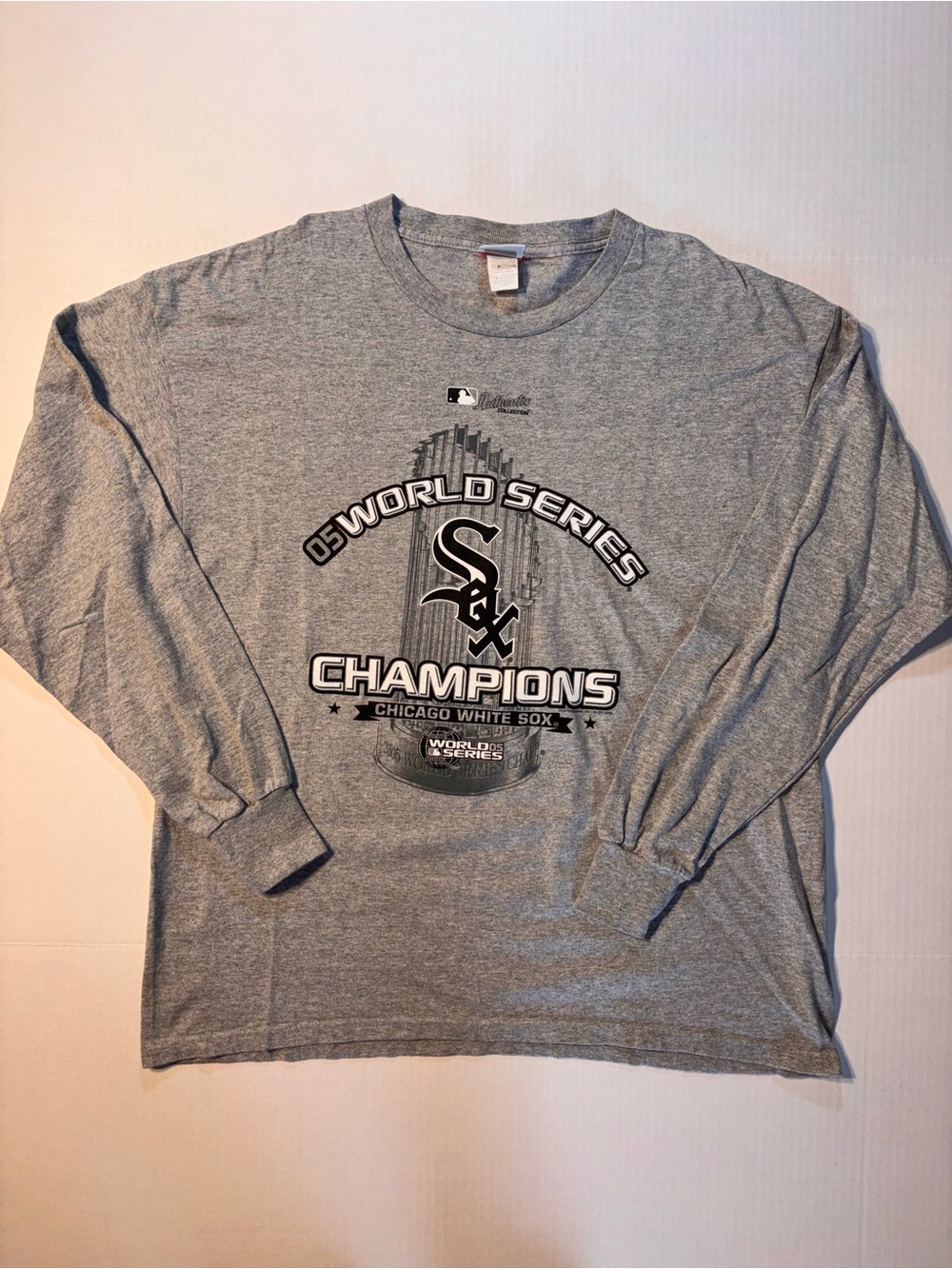 Vtg Lee Sport Chicago White Sox 2005 World Series Champions Long Sleeve Tshirt